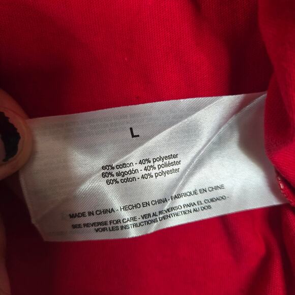 Gloria Vanderbilt Christmas Holiday Shirt Longsleeve Top Womens large 0674 - Picture 6 of 9